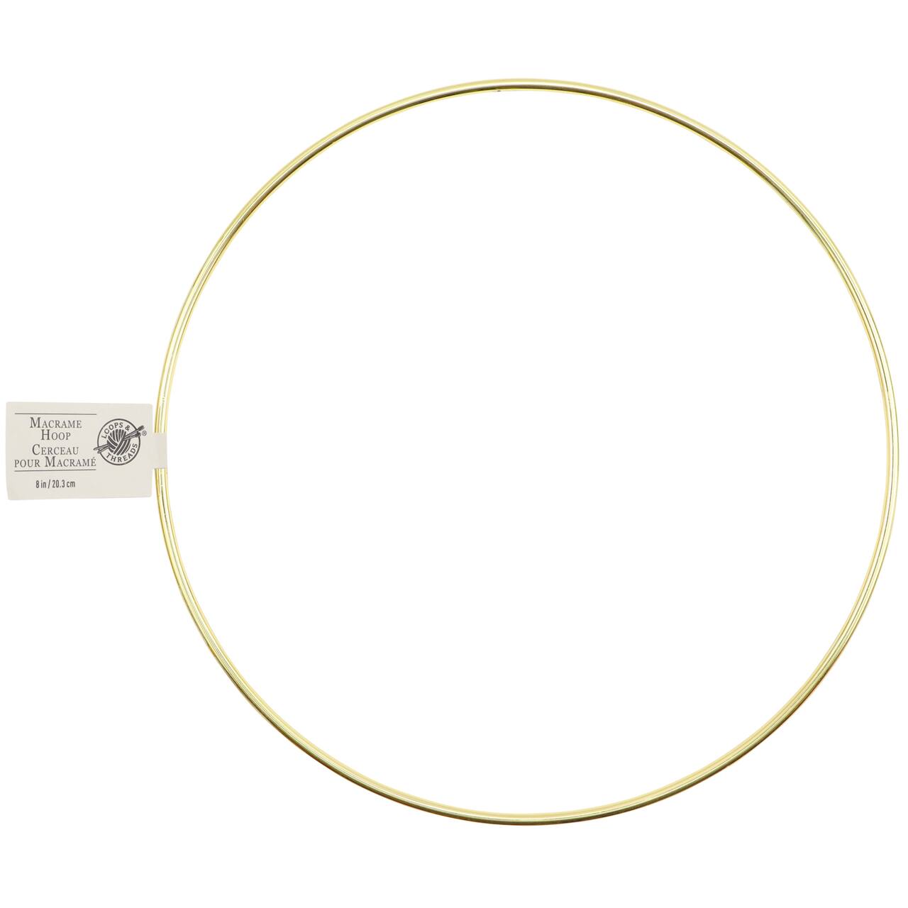 36 Pack: Macramé Brass Ring by Loops & Threads®